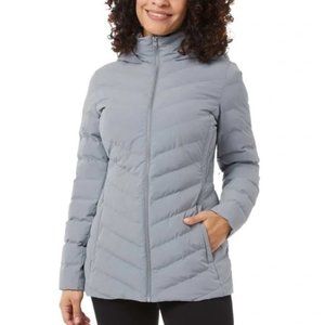 32 Degrees Heat Ladies Trade Winds Hooded Puffer Jacket – Size S